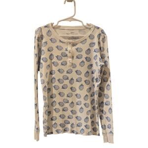 Roberta Roller Rabbit Pima Cotton Porcupine White Blue Long Sleeve 10 yrs